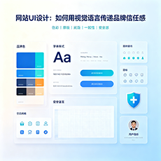 卫东建站-网站UI设计：如何用视觉语言传递品牌信任感